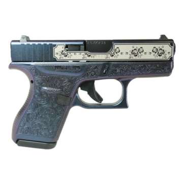 Glock G42 Custom Glock & Roses Mongoose Purple Subcompact .380 ACP 3.25″ 6rds, Mongoose Purple