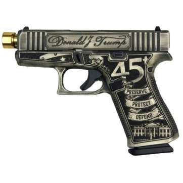 Glock 43X Gen 4 “Trump” 9mm Pistol 3.4″ 10rd w/ Gold TB Barrel
