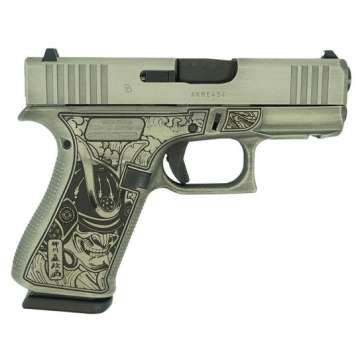 Glock G43X Custom Bushido Mask Subcompact 9mm 3.41″ 10rds, Gray