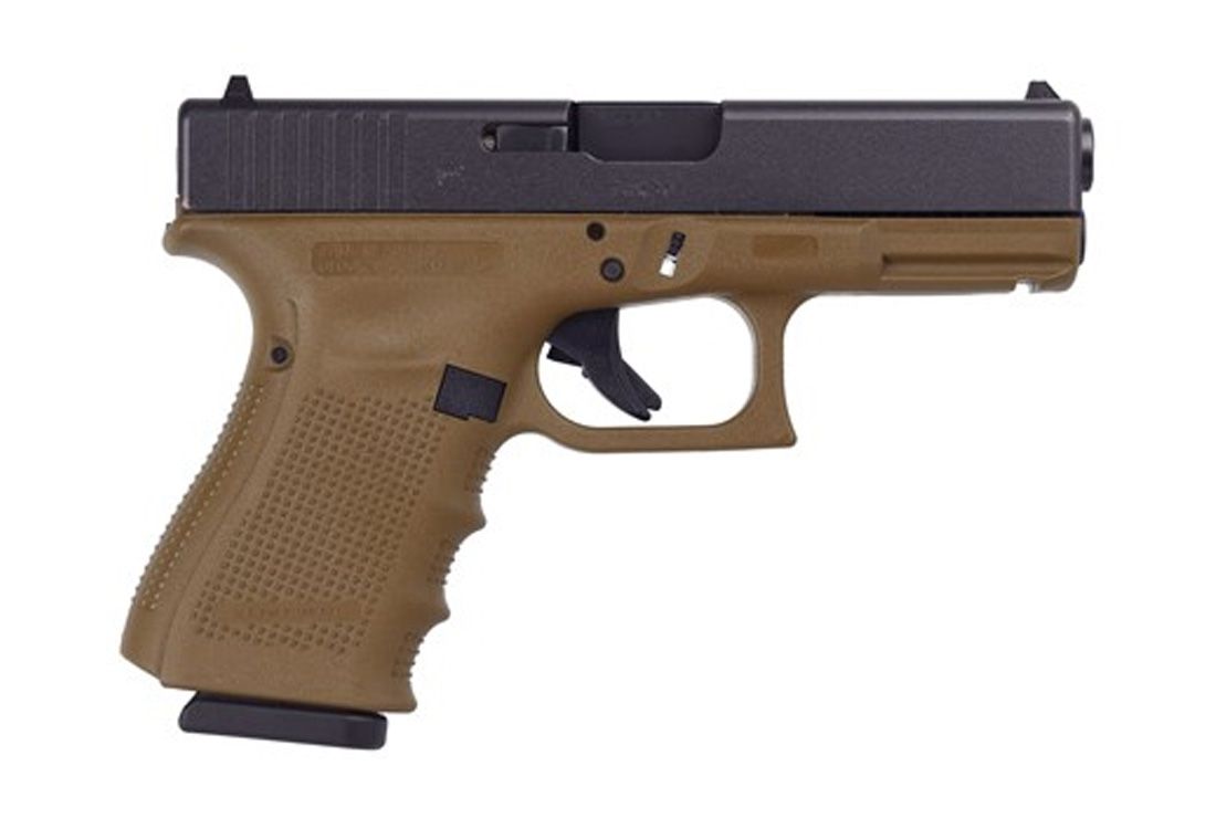 Glock 19 Gen 4 9mm Pistol Flat Dark Earth - PG1950203D | Buy Glock 19 Gen 4 9mm Pistol Flat Dark Earth - PG1950203D