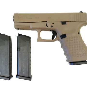 Glock 19 Gen4 9mm Pistol Magpul FDE Frame and Slide – UG1950203MPDE