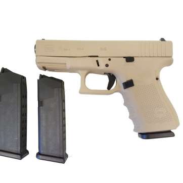 Glock 19 Gen 4 9mm Pistol (Desert Tan) – UG1950203DS