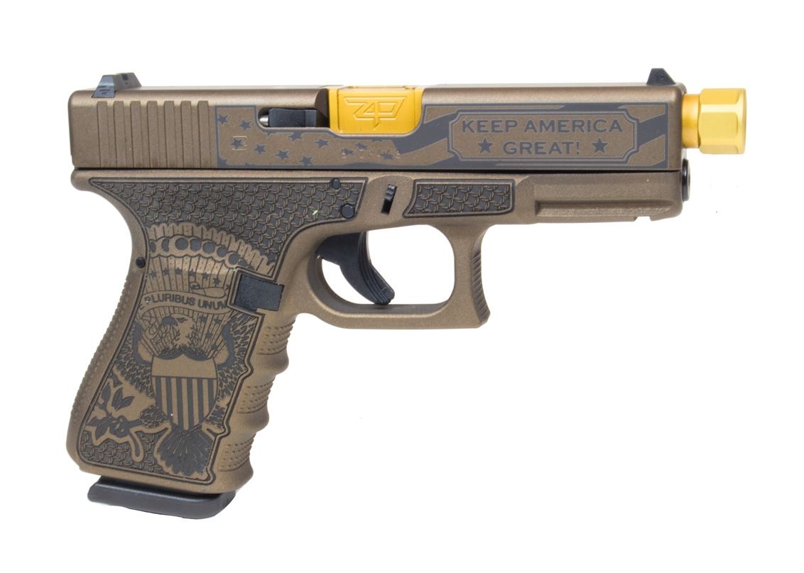 Glock G19 Gen4 Compact "Trump" Edition 9mm Pistol Threaded Barrel - G19050203T | Buy Glock G19 Gen4 Compact "Trump" Edition 9mm Pistol Threaded Barrel - G19050203T