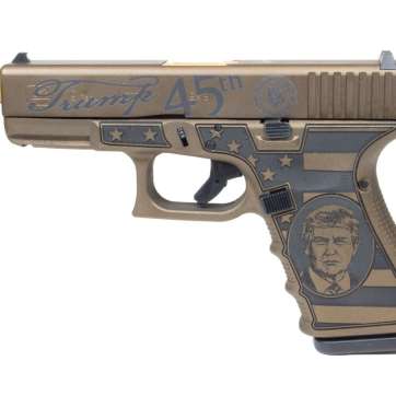 Glock G19 Gen4 Compact “Trump” Edition 9mm Pistol Threaded Barrel – G19050203T