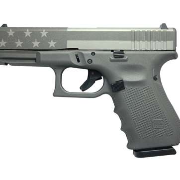 Glock G19 Gen4 9mm 15rd 4″ Pistol Grey American Flag – UG1950203GREYFLAG