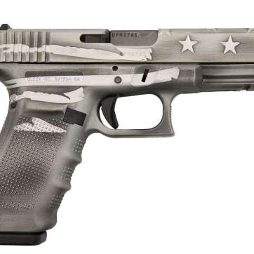 Glock 20 Gen4 FS 10mm Pistol Battleship Gray Distr. Flag – PG2050204