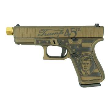 Glock 19 Gen 5 FS Trump 9mm 4.6″ 15rd Pistol FDE – PA195S203T