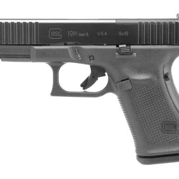 Glock G19M MOS Gen 5 9mm 15rd 4″ Pistol Black – UMA195S203MOS