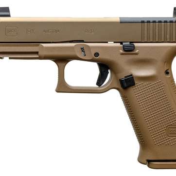Glock 19x MOS 9mm 4.52″ 19rd Pistol, Coyote – PX1950S03MOSTB