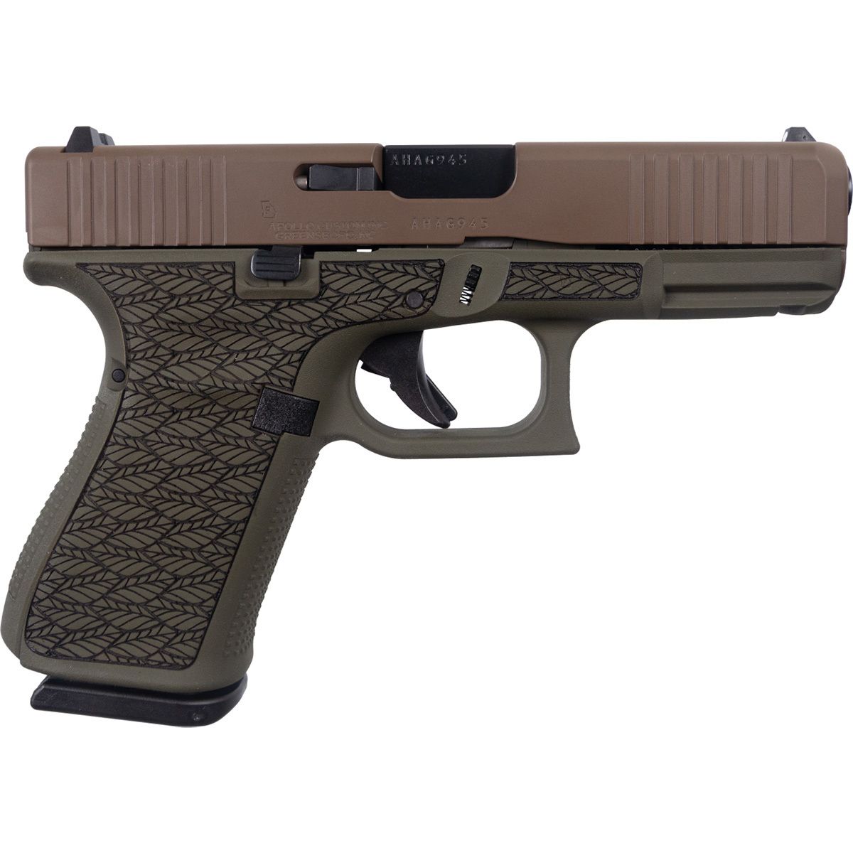 Glock 19 Gen5 9mm 4.02" 15rd OD Leaf - ACG-57082 | Buy Glock 19 Gen5 9mm 4.02" 15rd OD Leaf - ACG-57082