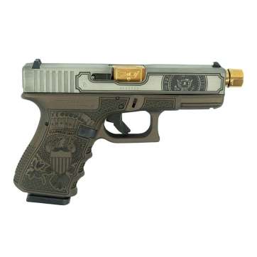 Glock G19 Gen 3 Trump Edition 9mm 4″ 15rd Pistol Bronze/SS Gold – UI1950203T2T