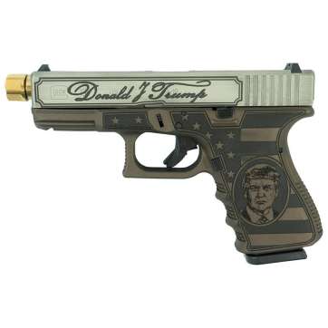 Glock G19 Gen 3 Trump Edition 9mm 4″ 15rd Pistol Bronze/SS Gold – UI1950203T2T