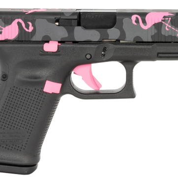 Glock G19 Gen 5 MOS Miami Mingo 9mm 4.02″ 15rd Pistol Black/Pink