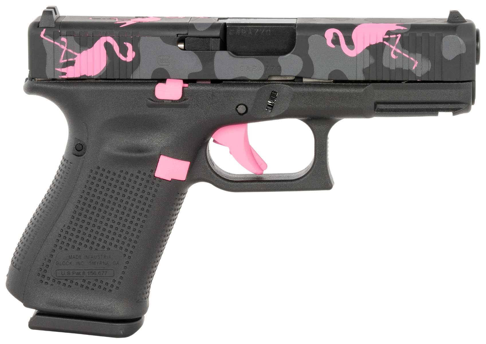 Glock G19 Gen 5 MOS Miami Mingo 9mm 4.02" 15rd Pistol Black/Pink | Buy Glock G19 Gen 5 MOS Miami Mingo 9mm 4.02" 15rd Pistol Black/Pink