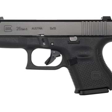 Glock 26 Gen5 9mm Pistol w/ AmeriGlo Night Sights, Black – PA2650301AB