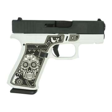 Glock G43X Sugar Skull Subcompact 9mm 3.41″ 10rds, White