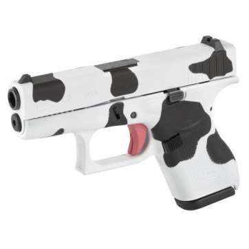 Glock G42 Subcompact .380 ACP 3.25″ 6rds, Cow Print