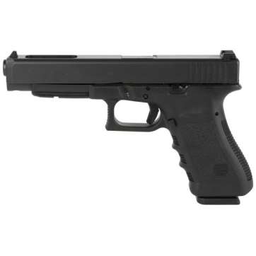 Glock 35 M.O.S. .40 S&W Pistol, 5.31″ Barrel, Fixed Sights, Black – PA353S101MOS