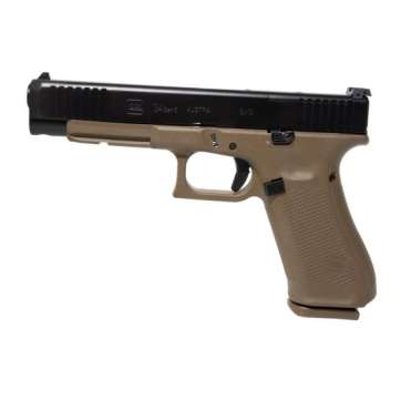 Glock 34 Gen 5 FS MOS 10 Round 9mm Pistol, FDE/Black – PA343S103MOSDE