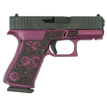 Glock G43X Paisley Subcompact 9mm 3.41″ 10rds, Black Cherry