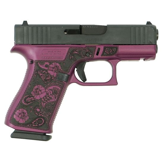 Glock G43X Paisley Subcompact 9mm 3.41" 10rds, Black Cherry | Buy Glock G43X Paisley Subcompact 9mm 3.41" 10rds, Black Cherry