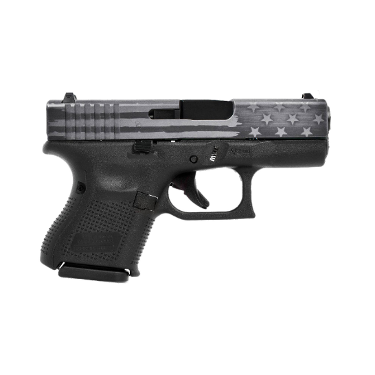 Glock G27 Gen 5 .40 S&W 3.43" 9rd Pistol, Elite Titanium Battle Flag - PA275S201ETBF | Buy Glock G27 Gen 5 .40 S&W 3.43" 9rd Pistol, Elite Titanium Battle Flag - PA275S201ETBF