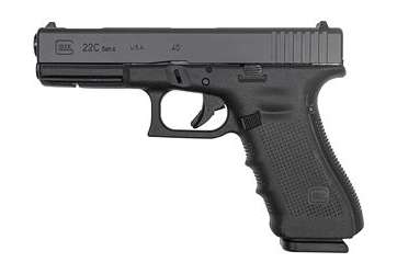 Glock 22C .40 S&W Pistol 4.49″ Barrel Fixed Sights Black – G22C15US