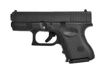 Glock 26 9mm Pistol, 3.43″ Barrel, Fixed Sights, Black – G26US