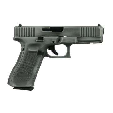 Glock G17 Gen 5 Custom Distressed Crushed Silver Standard 9mm 4.49″ 17rds Silver