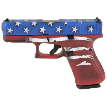 Glock 23 M.O.S. .40 S&W Pistol 4.02″ Barrel Red White Blue – PA235S204MOSRWBBWFL