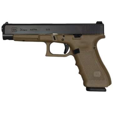 Glock G34 Gen 4 MOS Competition 9mm 5.31″ 17rds OD Green