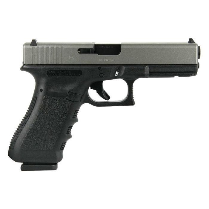 Glock G17 Gen 3 Custom Two-Tone Black/Silver Standard 9mm 4.49" 17rds Black | Buy Glock G17 Gen 3 Custom Two-Tone Black/Silver Standard 9mm 4.49" 17rds Black