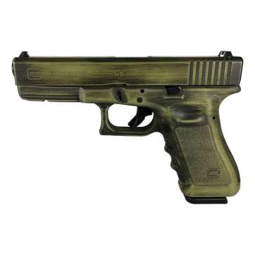 Glock G17 Gen 3 Custom Bazooka Green Destressed Standard 9mm 4.49″ 17rds Bazooka Green