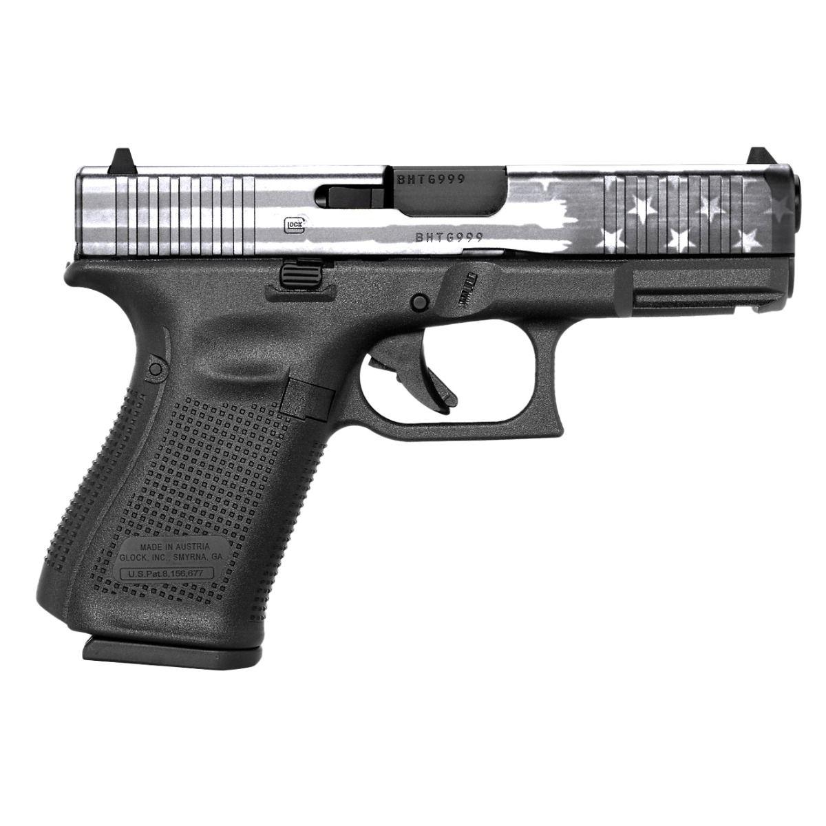Glock G19 Gen5 4" 9mm Elite 15rd Pistol Titanium Battle Flag Slide - PA195S203ETBF | Buy Glock G19 Gen5 4" 9mm Elite 15rd Pistol Titanium Battle Flag Slide - PA195S203ETBF