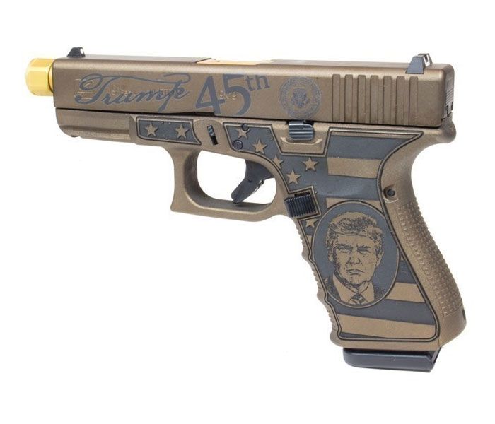 Glock 19 Gen 3 Trump 9mm Pistol Burnt Bronze - UI19502T | Buy Glock 19 Gen 3 Trump 9mm Pistol Burnt Bronze - UI19502T