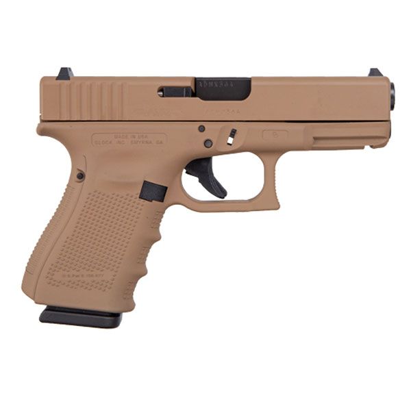 Glock 19 Gen 4 9mm Pistol Dark Earth - ACG-00826 | Buy Glock 19 Gen 4 9mm Pistol Dark Earth - ACG-00826
