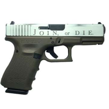 Glock 19 Gen 4 “Join Or Die” 9mm Pistol Two Tone – PG1950203JOINORDIE