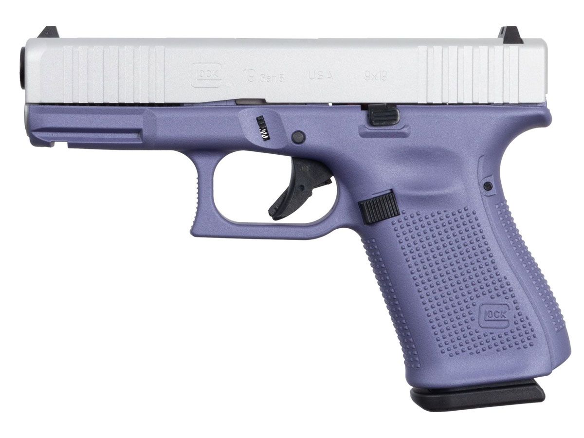 Glock 19 Gen 5 FS 9mm Pistol Crushed Orchid/Satin - ACG-57062 | Buy Glock 19 Gen 5 FS 9mm Pistol Crushed Orchid/Satin - ACG-57062