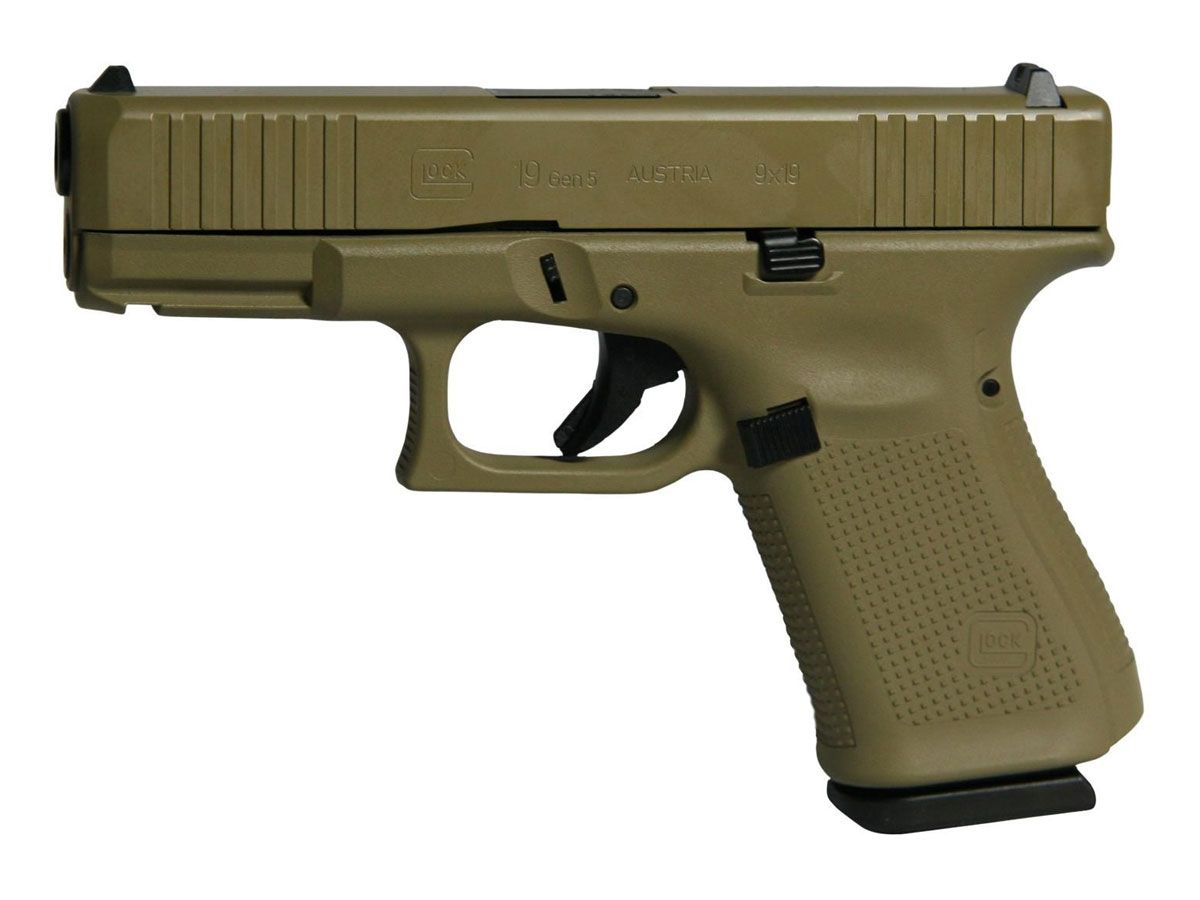 Glock 19 Gen 5 FS 9mm Pistol Flat Dark Earth - PA195S203FDE | Buy Glock 19 Gen 5 FS 9mm Pistol Flat Dark Earth - PA195S203FDE