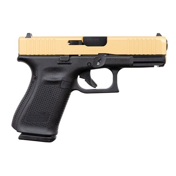 Glock 19 Gen 5 FS 9mm Pistol Gold Slide - ACG-57031 | Buy Glock 19 Gen 5 FS 9mm Pistol Gold Slide - ACG-57031
