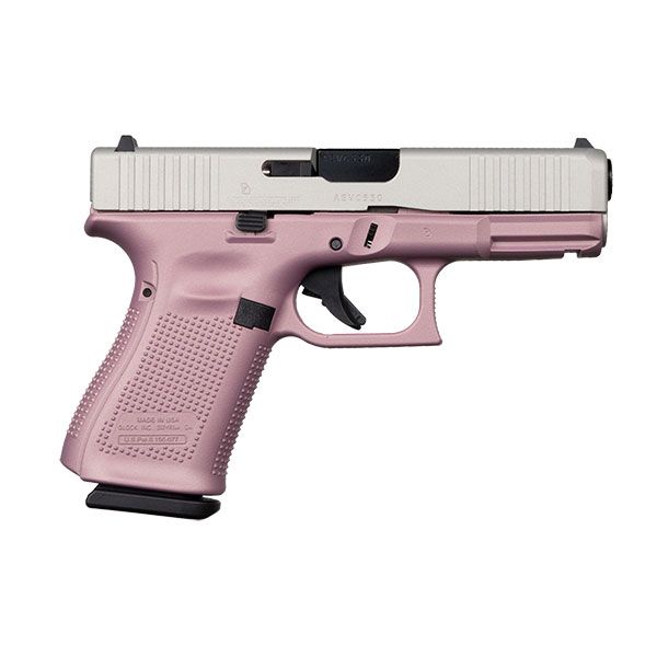 Glock 19 Gen 5 FS 9mm Pistol Pink/Stainless - ACG-57024 | Buy Glock 19 Gen 5 FS 9mm Pistol Pink/Stainless - ACG-57024