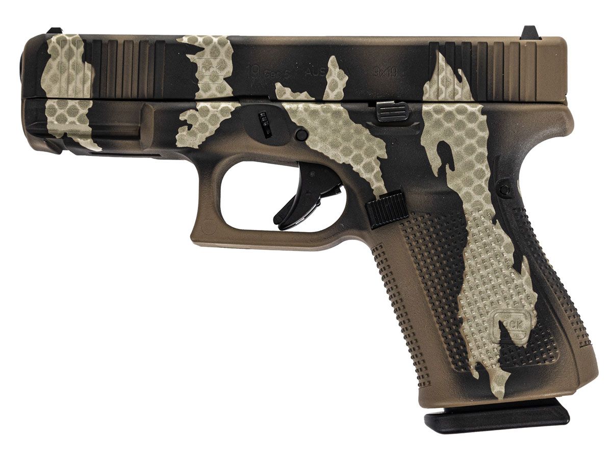 Glock 19 Gen 5 FS 9mm Pistol Riptile Camo - PA195S204RIP | Buy Glock 19 Gen 5 FS 9mm Pistol Riptile Camo - PA195S204RIP