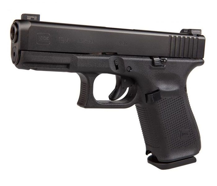 Glock 19M Gen 5 9mm Pistol With Ameriglo Night Sights Black - UM1950333 | Buy Glock 19M Gen 5 9mm Pistol With Ameriglo Night Sights Black - UM1950333