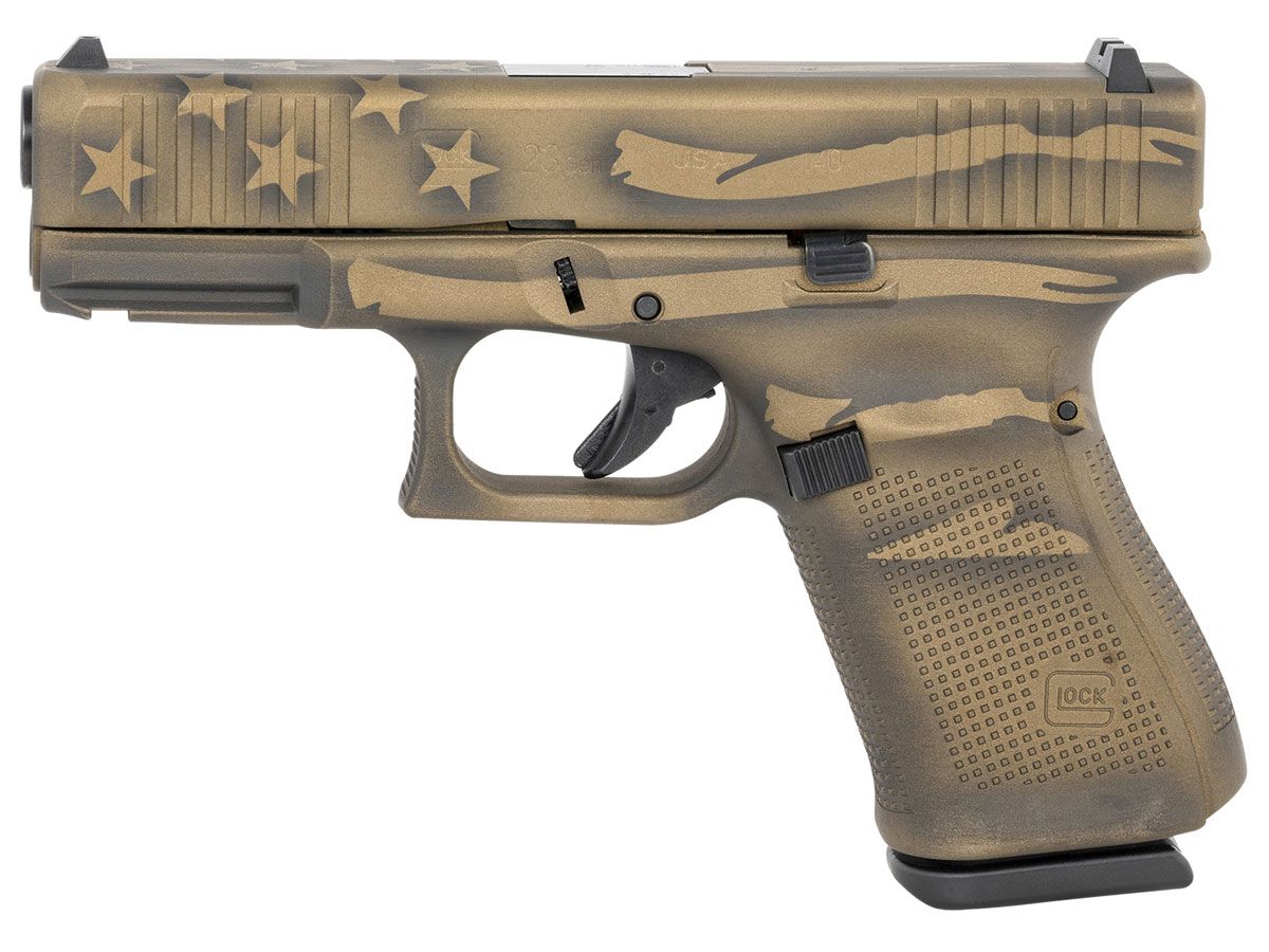Glock 23 Gen 5 .40 S&W Pistol Battleworn Bronze Cerakote - UA235S204-BBBWFLAG | Buy Glock 23 Gen 5 .40 S&W Pistol Battleworn Bronze Cerakote - UA235S204-BBBWFLAG