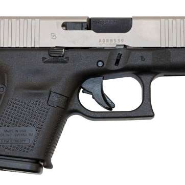 Glock 26 Gen 5 9mm Pistol, Stainless/Black – DAV-12406