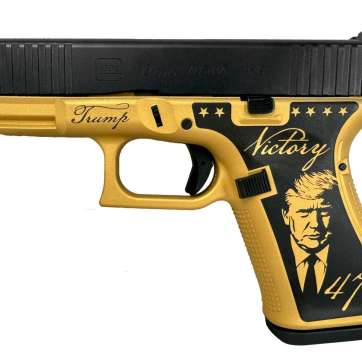 Glock G19 Gen 5 Trump Victory / Golden Age 4″ 9mm 15rd Pistol Gold / Black – HS20